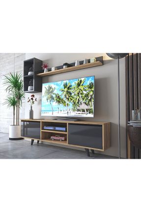 میز و پایه تلویزیون قهوه ای Suntalam LENDA - کد 311746395