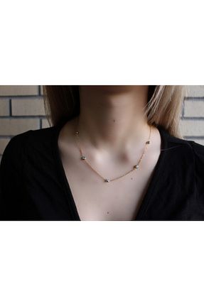 گردنبند استیل ( فولاد ) زرد زنانه استیل ضد زنگ TREND - کد 311766794