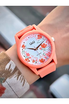 ساعت مچی نارنجی زنانه 38 میلی متر Q&Q - کد 311666820