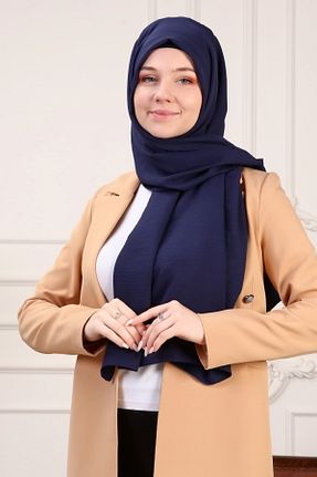 شال سرمه ای زنانه پنبه ای ada sanatsal - کد 311989694