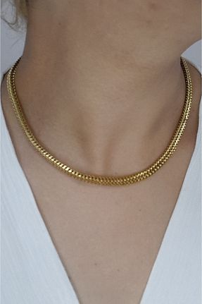 گردنبند استیل ( فولاد ) طلائی زنانه استیل ضد زنگ Zaradise Accessories - کد 312185961