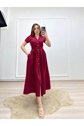 لباس زرشکی زنانه بافتنی Miasista - کد 311484097