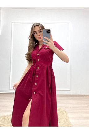 لباس زرشکی زنانه بافتنی Miasista - کد 311484097