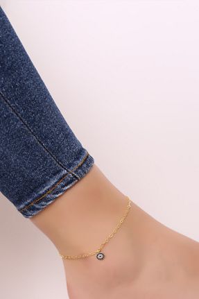 خلخال نقره طلائی زنانه SARIASLAN - کد 306407930