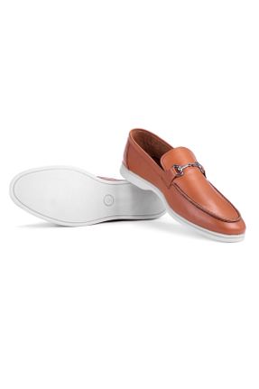 کفش کژوال قهوه ای مردانه چرم طبیعی پاشنه کوتاه ( 4 - 1 cm ) پاشنه ساده کد 311977734