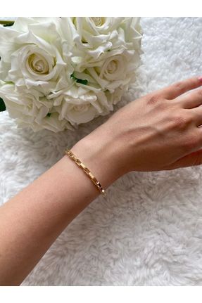 دستبند جواهر طلائی زنانه روکش طلا کد 310841701