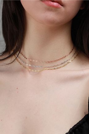 گردنبند نقره صورتی زنانه 925 عیار eddiajewellery - کد 312483713