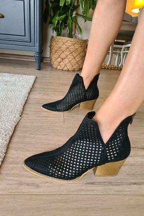 بوت / نیم بوت مشکی زنانه جیر Topukla Footwear - کد 312628362