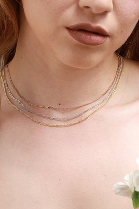 گردنبند نقره صورتی زنانه 925 عیار eddiajewellery - کد 311496494