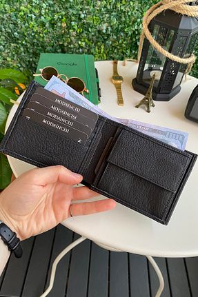 کیف پول مشکی مردانه ابعاد کوچک Modica - کد 311538794