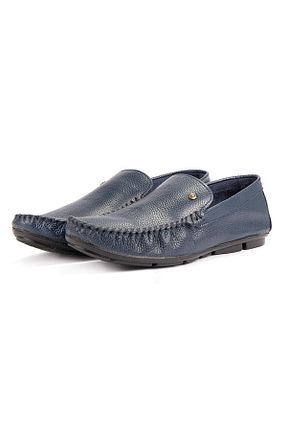 کفش کژوال سرمه ای مردانه چرم خالص Ducavelli - کد 311749268