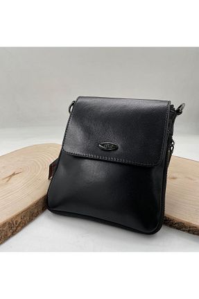 کیف دوشی مشکی زنانه چرم خالص ARI - کد 311900450