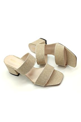 دمپائی طلائی زنانه پاشنه تخت Rebel shoes - کد 312071517