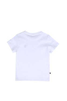 تی شرت سفید بچه گانه رگولار یقه گرد کد 312475730
