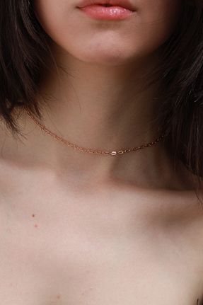 گردنبند نقره صورتی زنانه 925 عیار eddiajewellery - کد 312483713