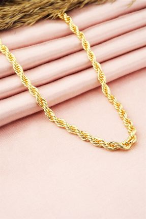 گردنبند جواهر طلائی زنانه برنز کد 312585418