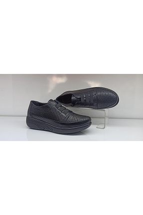 کفش کژوال مشکی زنانه چرم خالص YILDIZ - کد 312587943