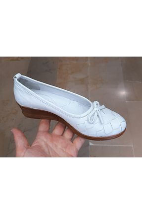 کفش پاشنه بلند پر سفید زنانه پاشنه متوسط (5-9 سانتی متر) BRGL - کد 312400013