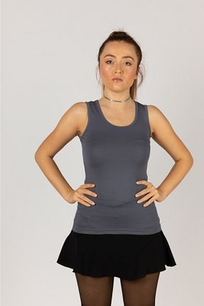 بادی طوسی زنانه یقه دوچرخه Nacar - کد 71741562
