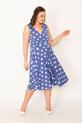 لباس آبی زنانه مخلوط پلی استر رگولار بافتنی کد 259181878