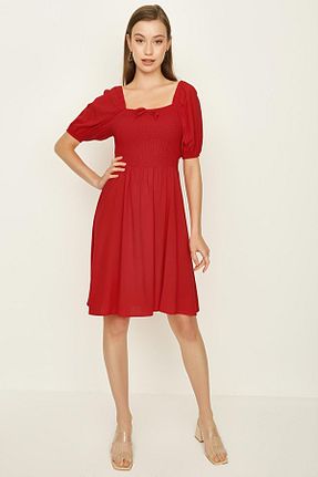 لباس قرمز زنانه بافتنی Select Moda - کد 314047043