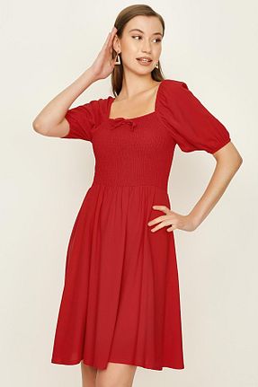 لباس قرمز زنانه بافتنی Select Moda - کد 314047043