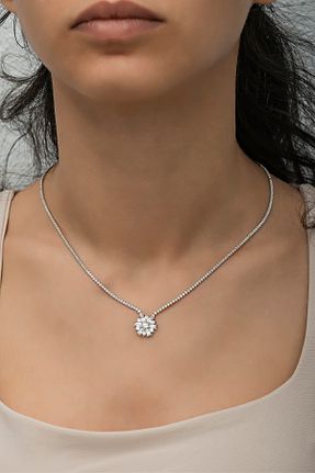گردنبند نقره سفید زنانه 925 عیار NEREZE - کد 312790996