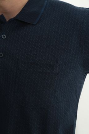 تیشرت آبی مردانه اورسایز KMKkombin - کد 283478436