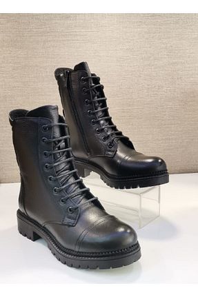 بوت / نیم بوت مشکی زنانه چرم خالص Castle Black - کد 313378990