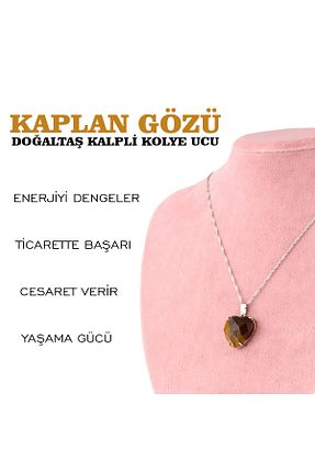 گردنبند جواهر قهوه ای زنانه سنگ طبیعی OSMANLI DEĞERLİ TAŞ - کد 313461763