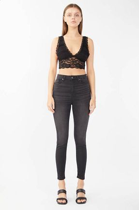 شلوار جین طوسی زنانه رگولار BANNY JEANS - کد 313607651