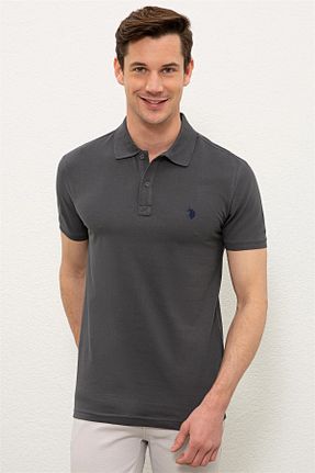 تیشرت طوسی مردانه اسلیم فیت U.S. Polo Assn. - کد 313642499
