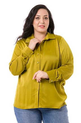 پیراهن سایز بزرگ سبز زنانه سایز بزرگ DISENTIS MODEST - کد 314175325