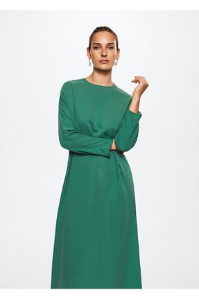 لباس سایز بزرگ سبز زنانه بافتنی MANGO - کد 312792284