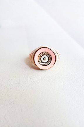 انگشتر نقره صورتی زنانه زیرکن MorMajor Silver - کد 298900766