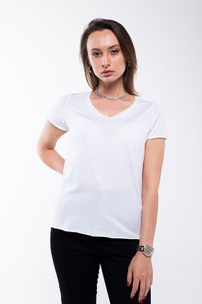 بلوز سفید زنانه ساده HANNABLUE - کد 313459325
