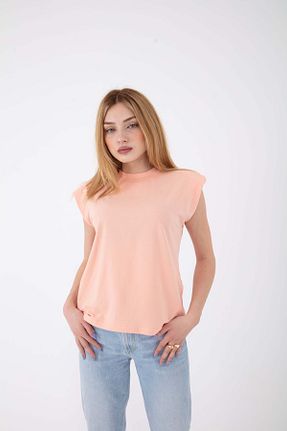 تیشرت نارنجی زنانه رگولار Mad&Calf - کد 313499811