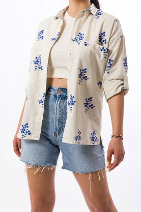 پیراهن بژ زنانه رگولار ARMİBY - کد 313525174