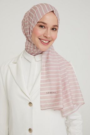 شال صورتی زنانه ابریشم Armine - کد 313629644