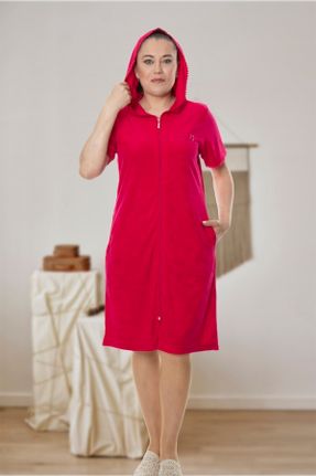 لباس زرشکی زنانه بافت پنبه (نخی) رگولار آستین-کوتاه پوشاک ساحلی کد 211548167