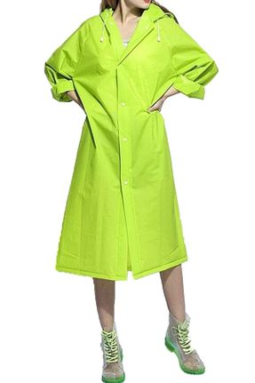 بادگیر و بارانی سبز زنانه ضد آب اورسایز بدون آستر کد 313708334