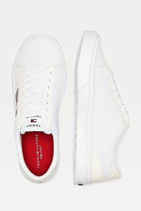 کفش اسنیکر قهوه ای مردانه بند دار Tommy Hilfiger - کد 47318426