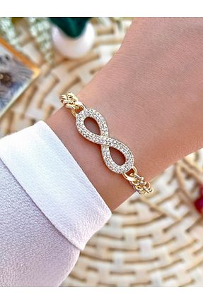 دستبند جواهر طلائی زنانه زیرکن KBC STORE - کد 314565961