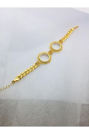 دستبند جواهر زرد زنانه روکش طلا Çelikoğlu Kuyumculuk - کد 314600977