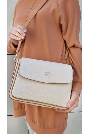 کیف دوشی بژ زنانه چرم مصنوعی Just Polo - کد 315515878