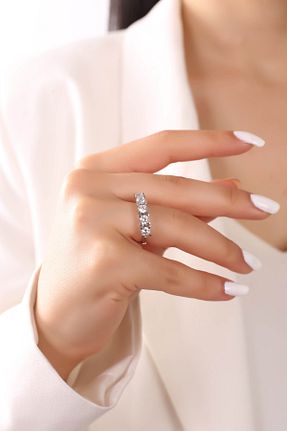 انگشتر نقره زنانه زیرکن SARIASLAN - کد 314673049