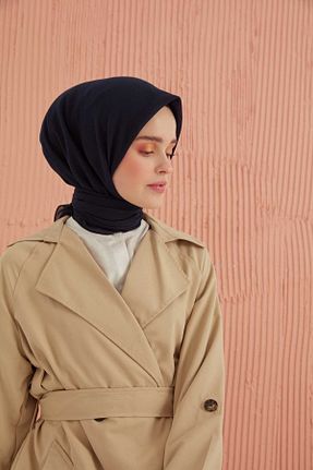 روسری سرمه ای پنبه پلی استر MİRAY - کد 86909108