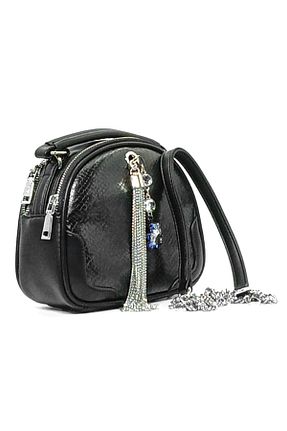کیف دوشی مشکی زنانه چرم مصنوعی KRISTE BELL - کد 299729696