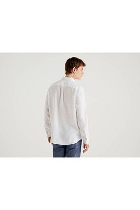 پیراهن سفید مردانه رگولار United Colors of Benetton - کد 54581575