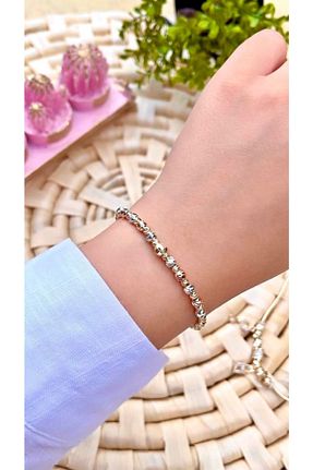 دستبند جواهر رنگی زنانه برنجی KBC STORE - کد 315044469